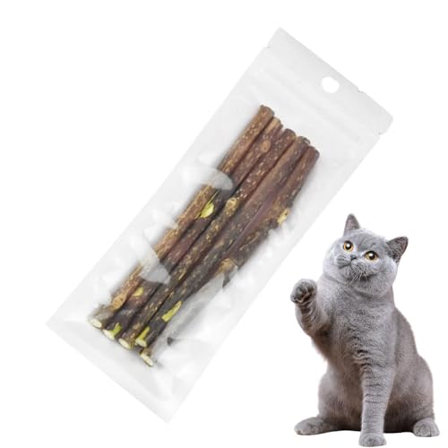 Weqizuerqi Katzenminze-Sticks für Katzen,Katzen-Kaustick | Katzenzahnreinigungs-Kauspielzeug | Leckerli-Spielzeug für Katzen, Kauspielzeug für Katzen, Beißspielzeug für Katzen, Spielzeug mit von Weqizuerqi