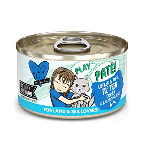 Weruva B.F.Play - Best Feline Friend Paté Lovers, aw Yeah!, Chicken & Tuna Til' Then with Chicken & Tuna, 2.8oz Can (Pack of 12) von Weruva