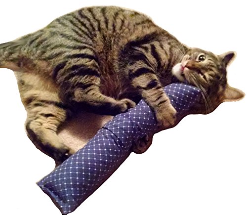 West Coast Pet Products Katzenminze, 38,1 cm, mit nachfüllbarer Katzenminze-Tasche (Marineblau) (Kickers gefüllt mit 28 g Premium Canadian Catnip) von West Coast Pet Products