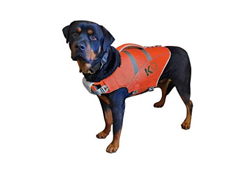 Westcoast K9 AquaFloat (XL, Orange), professionelle Hundeschwimmwesten, für den regelmäßigen Einsatz in Pools und für Spaß auf dem Wasser von Westcoast