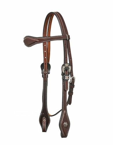 Horseman´s Tack Westerntrense Flower Buckle (Dunkelbraun) von Western Imports