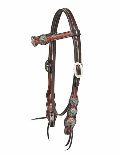 Horseman´s Tack Westerntrense Oldstyle Navajo Conchas von Western Imports