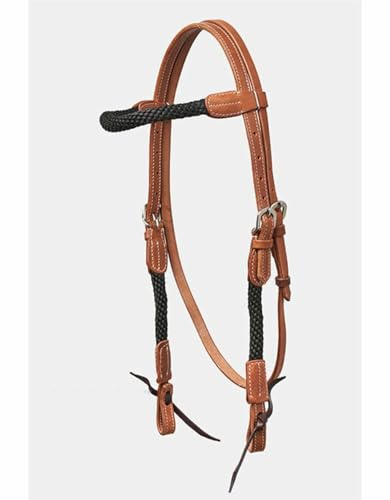 Western Imports Horseman´s Tack Kopfstück Rope, Vollblut (schwarz) von Western Imports