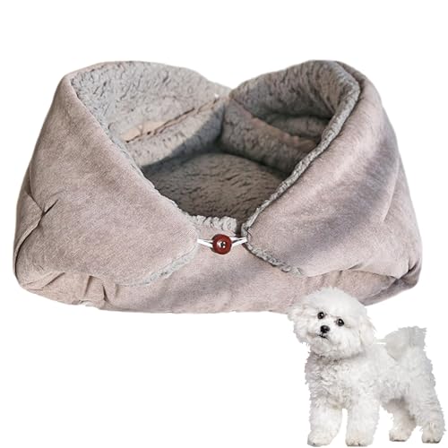 Wezalget Großes Katzenbett | 2-in-1 Schlafsack kleines Hundebett | Katzendecke waschbar Katzen-Couch Bett, warmes Haus für kleine mittelgroße Katzen Hunde, Welpen & Kätzchen von Wezalget