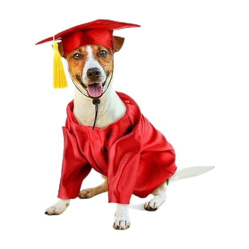 Wezalget Katzen Abschluss Hut Und Umhang - Hund Abschluss Kostüm-Set Mit Quaste Und Umhang | Komplettset Mit Quasten-Shirt Als Tierkleidung Für Kleine Katzen, Kleine Hunderassen & Festtage Wezalget Katzen Abschluss Hut Und Umhang - Hund Abschluss Kostüm-Set Mit Quaste Und Umhang | Komplettset Mit Quasten-Shirt Als Tierkleidung Für Kleine Katzen, Kleine Hunderassen & Festtage von Wezalget
