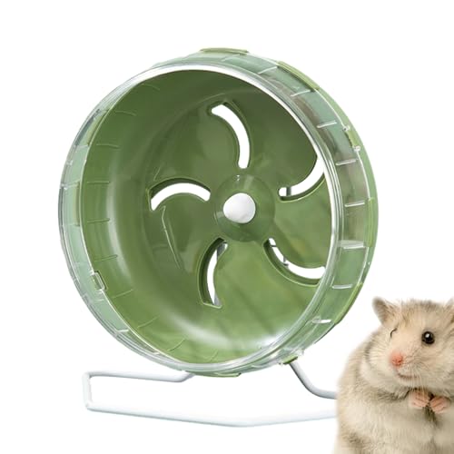 Wezalget Leises Hamsterrad | 14cm Kleines Hamsterrad Hamster-Übungsrad Hamster-Laufrad-Spielzeug mit Ständer | für Hamster, Rennmäuse, Mäuse, Chinchilla von Wezalget