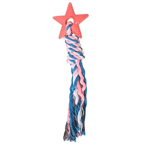 Wezalget Pet Rope Toy - Star Puppy Chew Toy - Portable Dog Interactive Tething Rope Chewing Toy for Small Cat Medium Puppy Dog von Wezalget