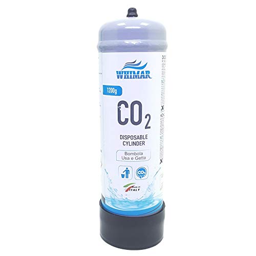 Whimar CO2 Disposable Cilynder 1,2kg Universalflasche für CO2 Anlagen von Whimar