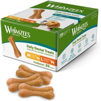 Whimzees by Wellness Ricebones - M/L: für mittelgroße & große Hunde (12-27 kg, 2 x 20 Stück) von Whimzees