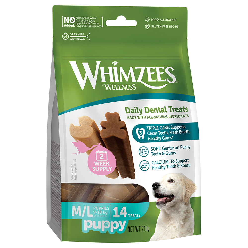 Whimzees by Wellness Sticks für Welpen - Sparpaket: 2 x Größe M/L Whimzees by Wellness Sticks für Welpen - Sparpaket: 2 x Größe M/L von Whimzees