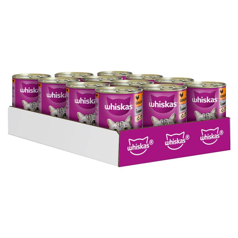 20 + 4 gratis! 24 x 400 g Whiskas 1+ - Geflügel in Terrine von Whiskas