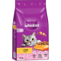 Sparpaket Whiskas Trockenfutter - 1+ Huhn (2 x 3,8 kg) von Whiskas