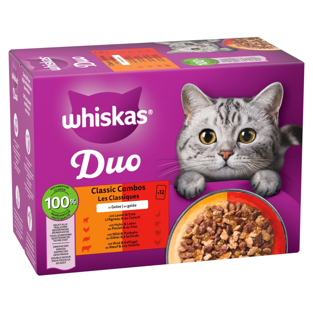 Jumbopack WHISKAS DUO Portionsbeutel 96 x 85 g - Ocean Delights in Gelee Jumbopack WHISKAS DUO Portionsbeutel 96 x 85 g - Ocean Delights in Gelee von Whiskas