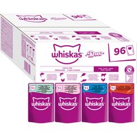 Jumbopack Whiskas Duo Portionsbeutel 96 x 85 g - Surf & Turf in Gelee von Whiskas