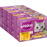 Jumbopack Whiskas Senior Frischebeutel 96 x 85 g - 7+ Geflügelauswahl in Gelee von Whiskas