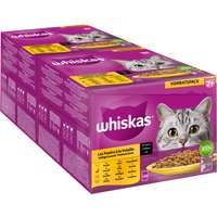 Jumbopack Whiskas Senior Frischebeutel 96 x 85 g - 7+ Geflügelauswahl in Sauce von Whiskas