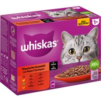 Megapack Whiskas 1+ Adult Frischebeutel 24 x 85 g - Klassische Auswahl in Sauce von Whiskas