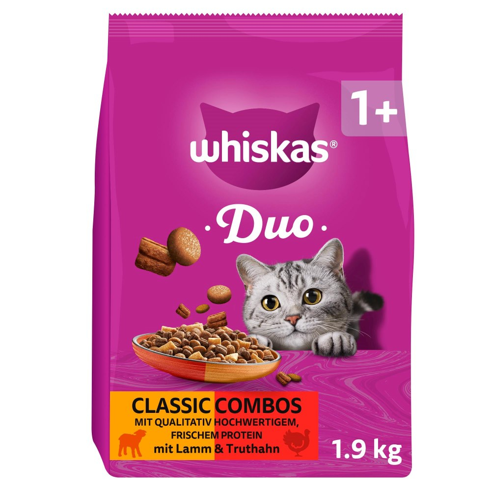 Whiskas 1+ Duo Classic Combos Lamm & Truthahn - 1,9 kg Whiskas 1+ Duo Classic Combos Lamm & Truthahn - 1,9 kg von Whiskas