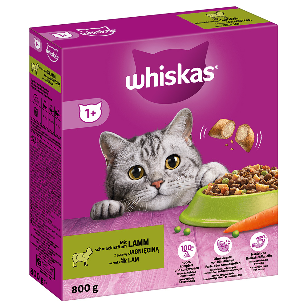 Whiskas 1+ Lamm - Sparpaket: 2 x 800 g von Whiskas