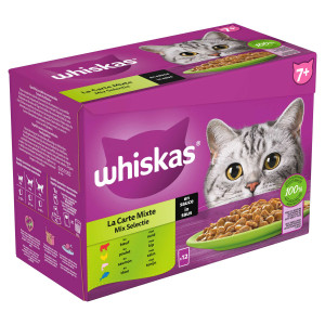 Whiskas 7+ Mix Selection in Sauce Multipack (12 x 85 g) 2 Packungen (24 x 85 g) von Whiskas