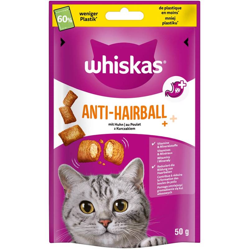 Whiskas Anti-Hairball Huhn 3x50 g von Whiskas