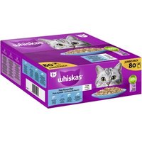 Whiskas Jumbo Pack 1+ Fisch Auswahl in Gelee 80 x 85g von Whiskas