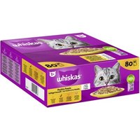 Whiskas Jumbo Pack 1+ Geflügel Auswahl in Gelee 80 x 85g von Whiskas