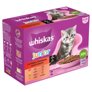 Whiskas Junior Classic Selection in Sauce Multipack (12 x 85 g) 1 Packung (12 x 85 g) von Whiskas