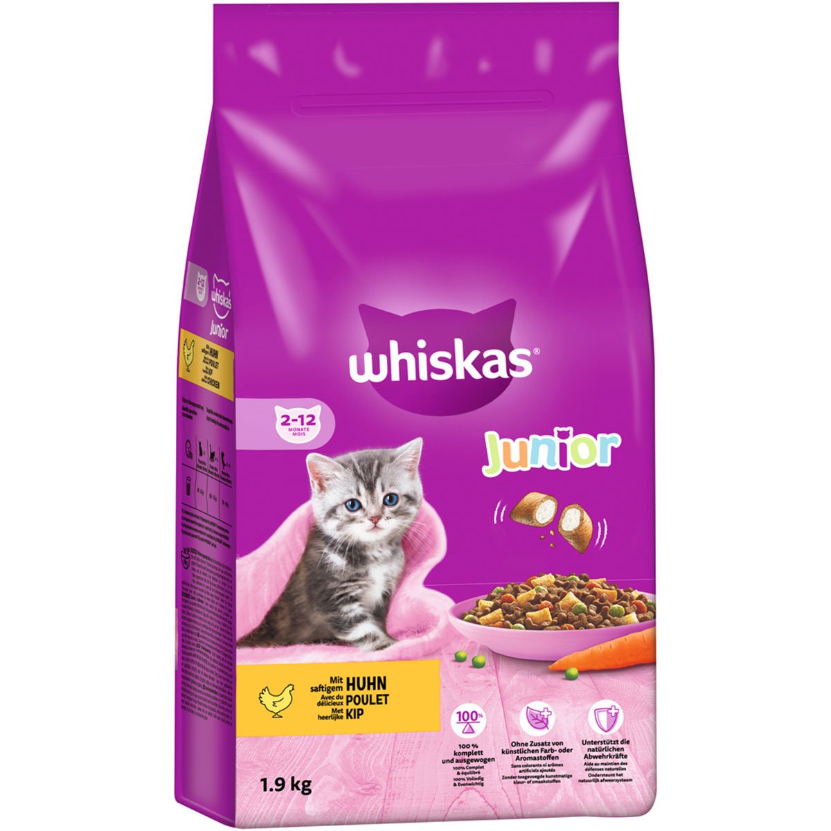 Whiskas Junior mit Huhn 1,9kg von Whiskas