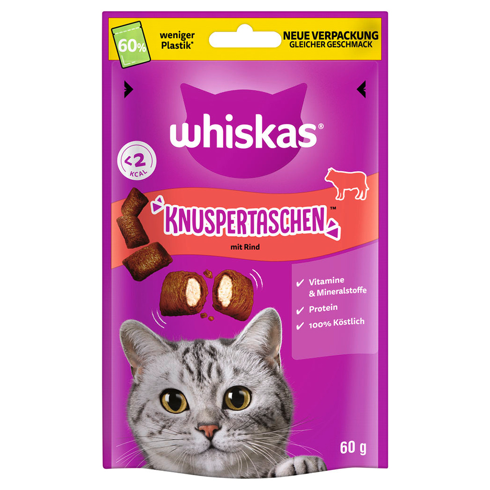 Whiskas Knuspertaschen - Rind 60 g Whiskas Knuspertaschen - Rind 60 g von Whiskas