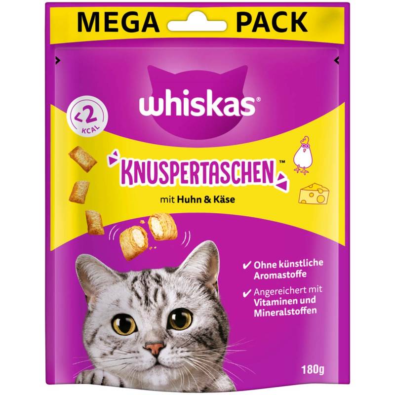 Whiskas Knuspertaschen mit Huhn und Käse 4x180g von Whiskas