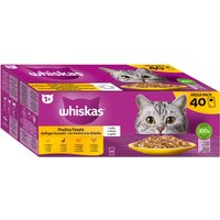 Whiskas Mega Pack 1+ Geflügel Auswahl in Gelee 40 x 85g von Whiskas