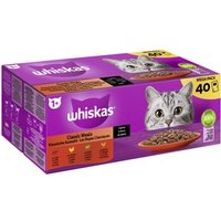 Whiskas Mega Pack 1+ Klassische Auswahl in Sauce 40 x 85g von Whiskas