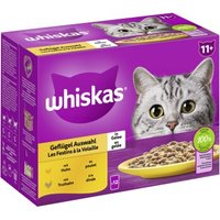 Whiskas Multipack 11+ Geflügel Auswahl in Gelee 12 x 85g von Whiskas