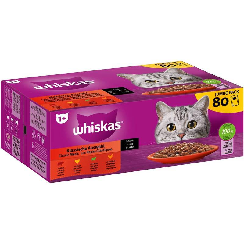 Whiskas Pouch Multipack 1 + Auswahl in Sauce 80x85g von Whiskas