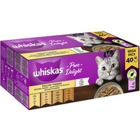 Whiskas Pure Delight Mega Pack Geflügel Ragout in Gelee 40 x 85g von Whiskas