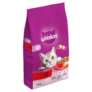 Whiskas Adult 1+ mit Rind Katzenfutter 2 x 3,8 kg von Whiskas