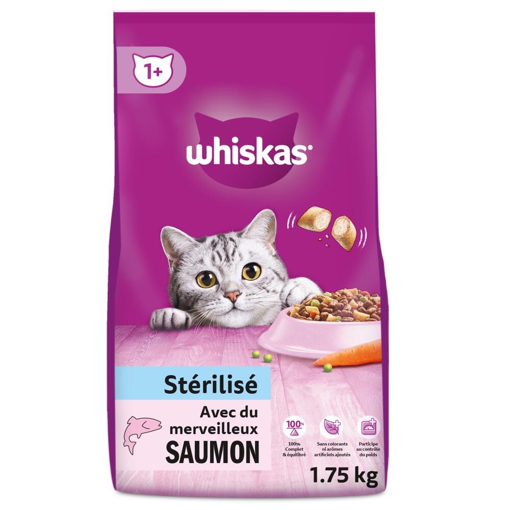 Whiskas Trockenfutter für Katzen zum Sonderpreis! - Sterile Lachs 1,75 kg von Whiskas