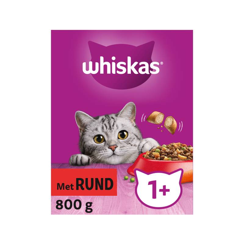 Whiskas Trockenfutterbox für Erwachsene - Rindfleisch - 800 g