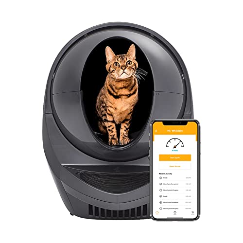 Litter-Robot 3 von Whisker (Grau) - Automatische selbstreinigende Katzentoilette, WiFi, klumpendes Streu, 2-jährige Garantie von Whisker