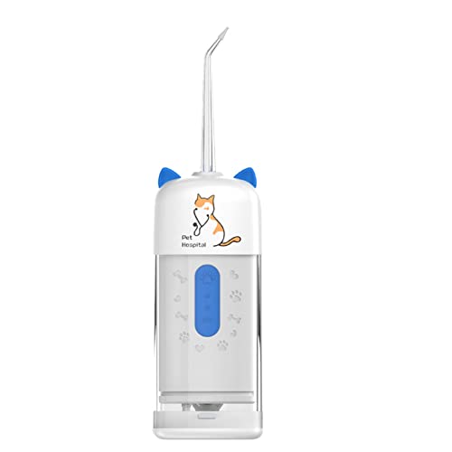 Whisverse Haustiere Spezielle Zahn Dusche für Haustiere, Hunde, Katzen, Mundgeruch Putzen, Zahnstein und Gelbe ZäHne Dental Dusche (Blau) von Whisverse