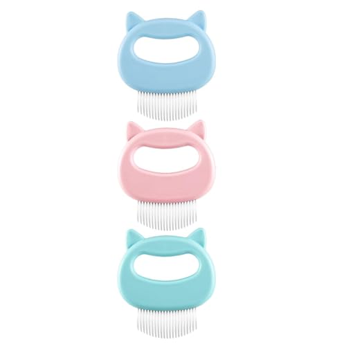 Katzenmassage - Massagebürste - Flexibles Material - 3er Set von Whitelabel