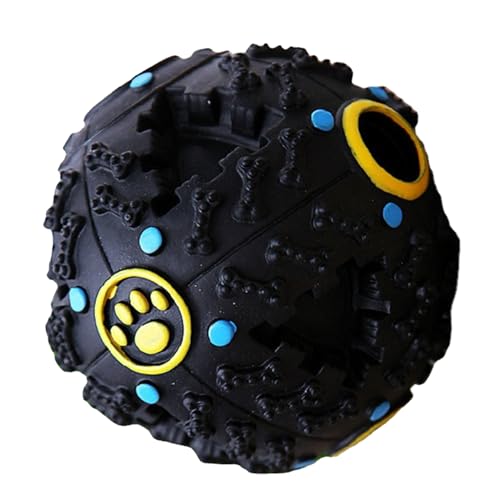 Hundespielball – Interaktiver Ball zum Apportieren mit Sound | Kauspielzeug für kleine, mittelgroße und große Hunde, Leckerli-Spender, , stimulierendes Spielzeug Hundespielball – Interaktiver Ball zum Apportieren mit Sound | Kauspielzeug für kleine, mittelgroße und große Hunde, Leckerli-Spender, , stimulierendes Spielzeug von Whnbuij