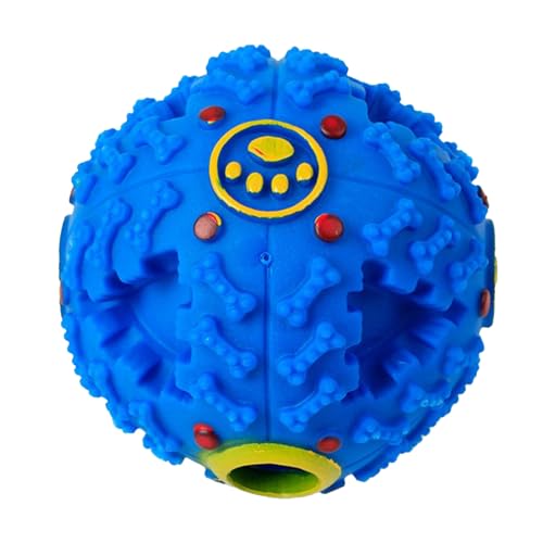 Hundespielball – Interaktiver Ball zum Apportieren mit Sound | Kauspielzeug für kleine, mittelgroße und große Hunde, Leckerli-Spender, , stimulierendes Spielzeug Hundespielball – Interaktiver Ball zum Apportieren mit Sound | Kauspielzeug für kleine, mittelgroße und große Hunde, Leckerli-Spender, , stimulierendes Spielzeug von Whnbuij