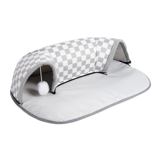 Katzenbett -Tunnel, Katzenbett mit Tunnel - Abnehmbarer Katzen -Tunnelspielzeug | Zipper -Verschluss interaktive Haustiermaterial liefert gemütliche Möbelkätzchenhöhle mit Spielball für Fensterbarsch Katzenbett -Tunnel, Katzenbett mit Tunnel - Abnehmbarer Katzen -Tunnelspielzeug | Zipper -Verschluss interaktive Haustiermaterial liefert gemütliche Möbelkätzchenhöhle mit Spielball für Fensterbarsch von Whnbuij
