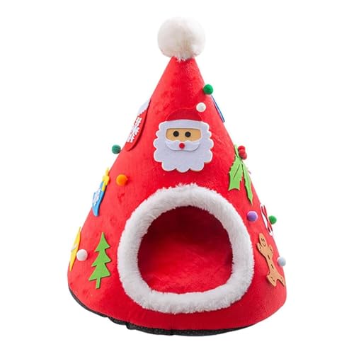 Katzenhütte am Baum - Katzenhöhle für Weihnachts-Katzenbett, luxuriöses Katzenbaumhaus für Katzen | versenkbare Katzenbaumform mit Kätzchen, niedliche Kätzchen Katzenhütte am Baum - Katzenhöhle für Weihnachts-Katzenbett, luxuriöses Katzenbaumhaus für Katzen | versenkbare Katzenbaumform mit Kätzchen, niedliche Kätzchen von Whnbuij