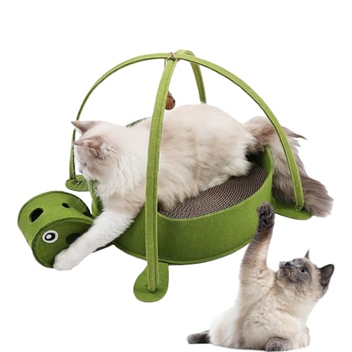 Krallenmatte für Katzen, aus Karton, großes Katzenbett – Spielzeug in Form einer Schildkröte für körperliche Übung, Begleiter im Innenbereich Krallenmatte für Katzen, aus Karton, großes Katzenbett – Spielzeug in Form einer Schildkröte für körperliche Übung, Begleiter im Innenbereich von Whnbuij