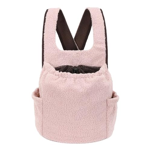 Rucksack für Hunde - Hunde-Frontrucksack, Haustier-Tragetasche, max. 4 kg, Wandern | 28 x 16 x 26 cm Outdoor-Haustier-Katzentrage mit Seitentaschen für Katzen, kleine Hunde, Camping von Whnbuij