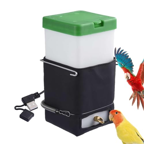 Tierwasserspender – Hamster-Trinkflasche, Haustier-Trinkstation | 1L winziger Tier-Getränkespender mit USB-Stromkabel, r0dent Wasserspender, tragbarer Ständer für kleine Haustiere Hunde von Whnbuij