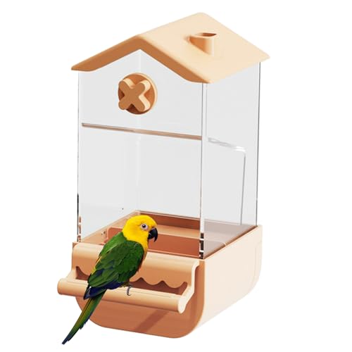 Whnbuij Automatischer Vogelfutterspender Vogelfutterbehälter Lovebird Futterspender Spritzwassergeschützter Nymphensittich-Futterbehälter für Sittiche Whnbuij Automatischer Vogelfutterspender Vogelfutterbehälter Lovebird Futterspender Spritzwassergeschützter Nymphensittich-Futterbehälter für Sittiche von Whnbuij